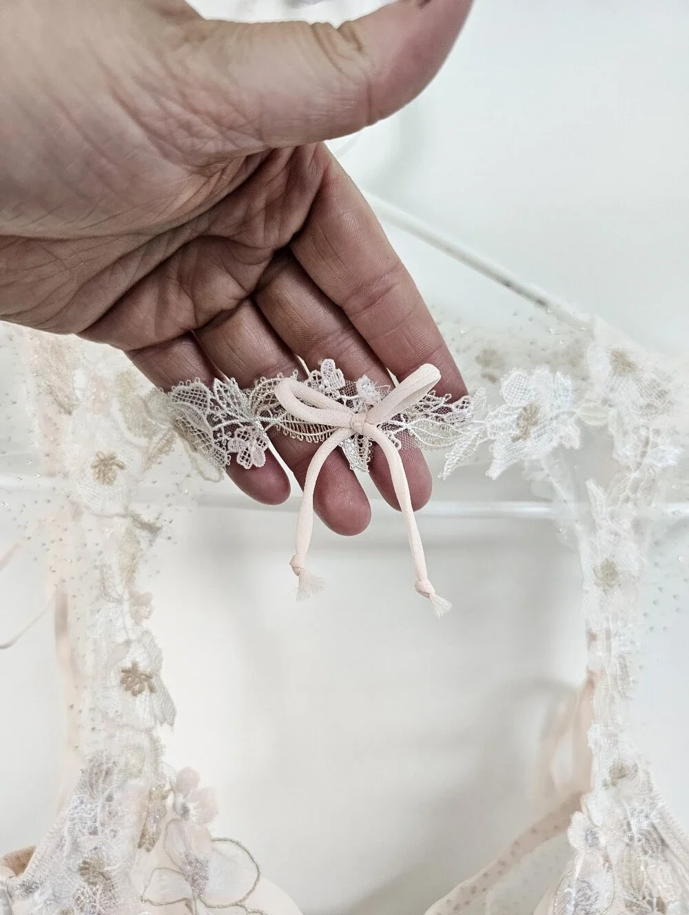 For Love & Lemons Delicate Lace Floral Girly Soft Girl Romantic Bra Lingerie